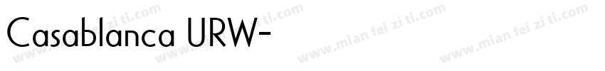 Casablanca URW字体转换
